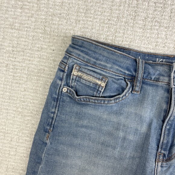 Calvin Klein Summer Jean Shorts Womens Size 25 Light Blue Distressed Cut Off - Picture 2 of 14